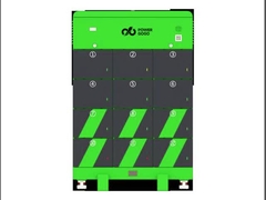 12 슬롯 충전 배터리 교환 스테이션 IP54 두 바퀴 소터 교환 가능한 배터리