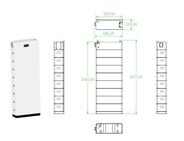 6000 사이클 2.5 Kwh 52ah 가정용 에너지 저장 시스템