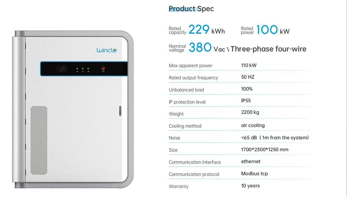 OEM ODM 에너지 저장 시스템 불균형 부하 100% 380VAC IEC En FCC Un 인증